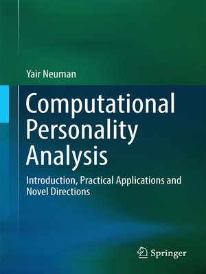 cover image of Computational Personality Analysis